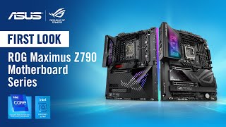 First Look Z790 ROG MAXIMUS EXTREME amp HERO motherboards for Intel 13th Gen Series CPUs [upl. by Christyna]