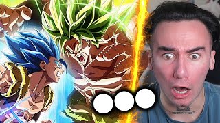 Non Dragon Ball Fan Reacts to GOJETA vs BROLY [upl. by Onirefes]