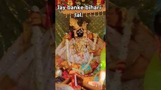 Jay banke bihari lal ji ki video bhakti short feed trending youtube lovechannel shortsaarti [upl. by Kellia]