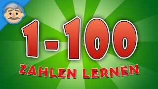 Zählen von 1 bis 100  Zahlen lernen für Kleinkinder  count to 100 in German [upl. by Anerres]