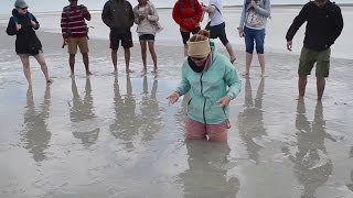 How to escape quicksand at Mont Saint Michel in France with caption [upl. by Ana]