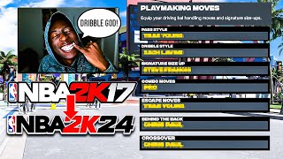 NBA 2K17 STANDSTILL SIGS  DRIBBLE TUTORIAL on NBA 2K24 [upl. by Poll230]