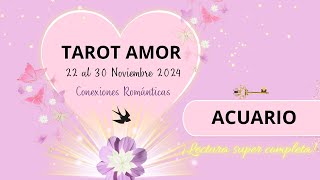 🌸ACUARIO Un poquito celoso pero no lo dirá 😮 TAROT AMOR NOVIEMBRE 2024 [upl. by Terrena439]