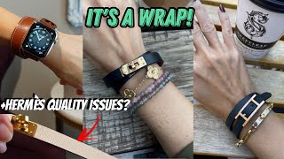 My Hermès Double Tour Wrap Bracelet Collection  Hermès Quality Issues  Bulgari Unboxing [upl. by Thisbee336]