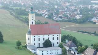 Wallfahrt Maria Brünnlein Wemding Basilica minor Dji Mavic 2 Zoom Germany Bavaria Drone Drohne [upl. by Renrag]