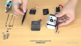 Service tutorial CR 10 Smart Pro disassembly and installation of the extrusion motor [upl. by Rafaelof]