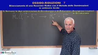 7OSSIDO RIDUZIONI Bilanciamento di una Reazione Redox con il Metodo delle Semireazioni 1 [upl. by Charity]