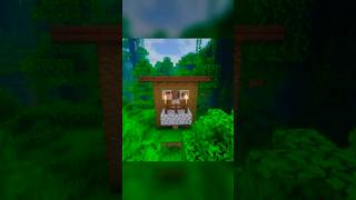 Minecraft Jungle house Fast and cozy  minecraft jungle friends fast cozy junglehouse [upl. by Hudson]