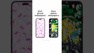 Girls vs Boys phone wallpapers [upl. by Arbma]