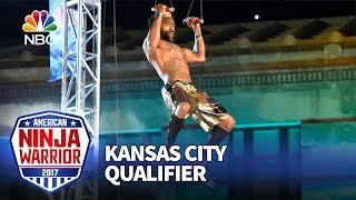 Devin Harrelson at the Kansas City Qualifiers  American Ninja Warrior 2017 [upl. by Jeannie328]