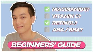 How to Use SKINCARE ACTIVES Simple Guide to Niacinamide Retinol AHA BHA Filipino  Jan Angelo [upl. by Anadal]