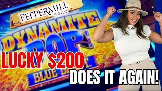 New Slots 2024 Dynamite Pop Slot Is A Blast My Lucky 200 At Peppermill Reno [upl. by Akinet]