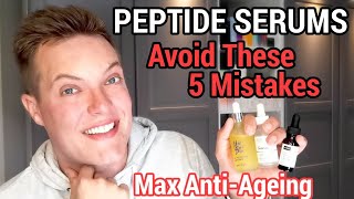 PEPTIDES  Avoid These 5 Mistakes  How To Use Peptides For AntiAging [upl. by Brigette]