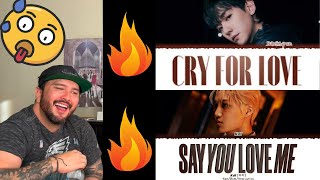 KAI  Say you love me amp BAEKHYUN – CRY FOR LOVE Lyric Video Reactions [upl. by Bunny831]