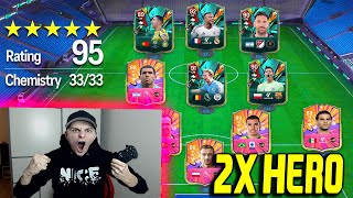 EA FC 25 FIFA 25 REKORD 2x HEROS in FULL HERO 121 Rated FUT DRAFT Challenge Ultimate Team [upl. by Kaz357]