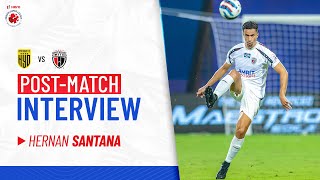 Postmatch Interview  Hernan Santana  HFC vs NEUFC  Hero ISL 202122 [upl. by Reiss]