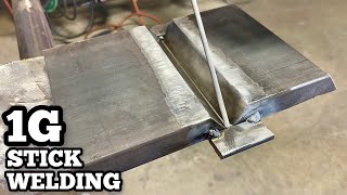 1G Plate Stick Welding  SMAW [upl. by Otrevlig13]