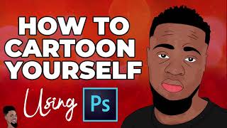 How to Cartoon Yourself in Adobe Photoshop StepbyStep Tutorial [upl. by Harwell]