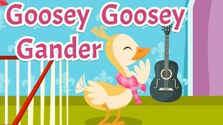 Goosey goosey gander  Comptine en anglais avec paroles pour enfants et bébés [upl. by Arral532]