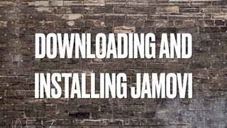 Downloading and Installing JAMOVI [upl. by Towland]