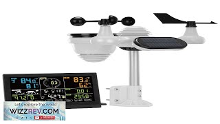 VEVOR 7in1 Wireless Weather Station 75 in Large Color Display Digital Home Review [upl. by Monica210]