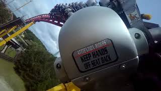 Intimidator 305 Kings Dominion Back Row POV [upl. by Sanfo]