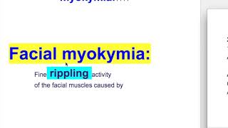 Hemifacial atrophy  Facial myokymia [upl. by Zebulen21]