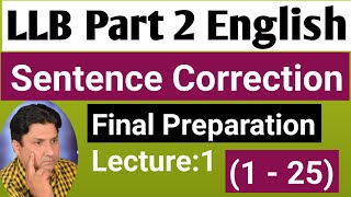 LLB Part 2 English  Final Preparation  Lecture 1 For Final Preparation  Quick Revision [upl. by Sumner678]