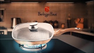 Berlinger Haus Metallic Line Rosegold Edition Grill Pan With Lid Presentation BH1610N [upl. by Mullins]