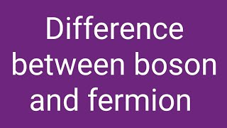 Spin and statistics of identical particles different between boson and fermion [upl. by Olegnalehcim]