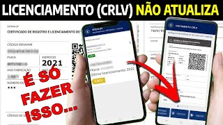 LICENCIAMENTO PAGO NÃƒO ATUALIZA NO APP CARTEIRA DIGITAL DE TRÃ‚NSITO  COMO ATUALIZAR O CRLV [upl. by Rahab]