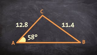 Ambiguous case law of sines two triangles SSA [upl. by Leitnahs]