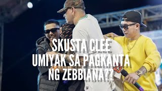 SKUSTA CLEE UMIYAK DAHIL SA PAGKANTA NG ZEBBIANA [upl. by Aimehs839]