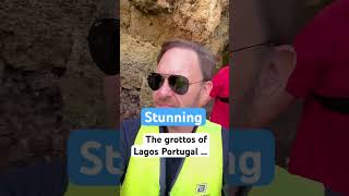 Should you buy a boat tour of the grottos of Lagos Portugal Absolutely yes [upl. by Enajaras]