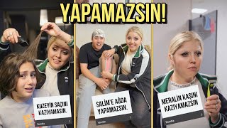 KUZEYİN SAÇINI KAZIYAMAZSIN  YAPAMAZSIN CHALLENGE [upl. by Nuy]