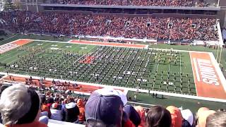 UIUC Marching Illini  Homecoming Halftime 2012 [upl. by Hamford175]