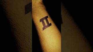 ll Roman Number tattoo design parvezar8ist shorts [upl. by Ailed]