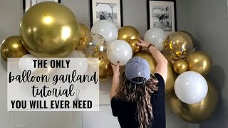 The Only BALLOON GARLAND TUTORIAL You Will Ever Need  Meagan Nichole DIY amp Lifestyle [upl. by Olethea]