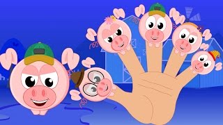 Finger Family Pig Songs For Children And Nursery Rhymes With Lyrics For Kids [upl. by Sirron787]