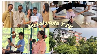 My journey in Aerial Yoga aerial aerialvideo vlogs yogalife aerialphotography aerialyoga yt [upl. by Ahsienad884]