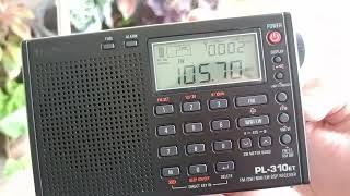 RTM Nasional FM 1057 MHz Gunung Pulai Johor Bahru Terima Isyarat dari Tangkak Johor [upl. by Lombardy973]