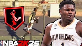 2K25  66 Zion Williamson Build  Best Undersized Big Man Build [upl. by Odyssey209]