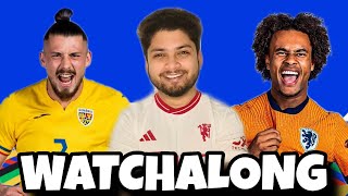 Romania vs Netherlands Live Reaction amp Watchalong  Euro 2024 Round of 16 [upl. by Notsek]