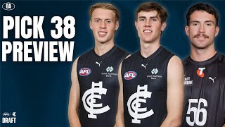 The Hidden GEM for Carlton at Pick 38  2024 AFL Draft Preview 🔵 [upl. by Jar]