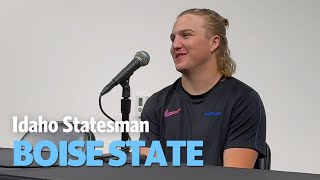 Boise State QB Madsen After UNLV Win [upl. by Paz243]