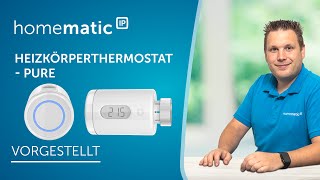 Homematic IP  Heizkörperthermostat – pure [upl. by Leavitt]