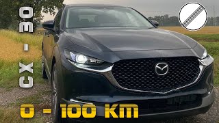 Mazda CX30 20 186Cv Skyactive acceleration 0100kmh and Engine sound  Gentleman Driver [upl. by Noak]