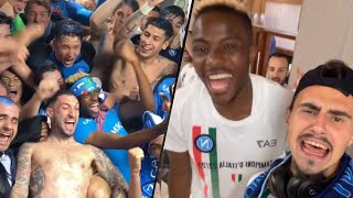 Napoli players celebrating the Scudetto 💙 napoli [upl. by Yila388]