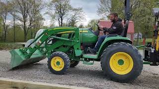 Tractor Time John Deere 3046r Prep for Rimol High Tunnel [upl. by Nylram]