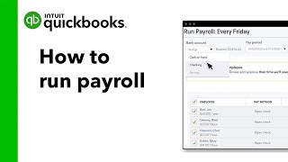 How to run payroll in QuickBooks Online [upl. by Nahgeem159]